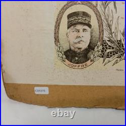 09/25 (CBR373) Diplôme + médailles ancien de la guerre 1914 1918 armée française