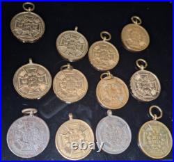 12x Médaille Guerre 1870 / 1871 Médaille Gravure Bordure Vers. Variantes Méda