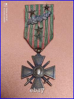 14/15 14/16 14/17 14/18, Croix De Guerre Des 4 Annees De Guerre Avec Citations