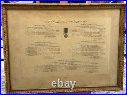 158 Ème Régiment D'infanterie Cité A L'ordre De L'armée Le 10 Novembre 1918