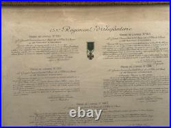 158 Ème Régiment D'infanterie Cité A L'ordre De L'armée Le 10 Novembre 1918