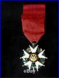 1848 Deuxieme République Ordre de la Légion d'Honneur chevalier argent Or