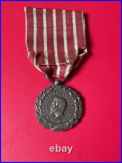 1859 NAPOLEON III médaille argent Campagne d'Italie signé Étoile 1er Type/HURE