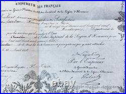 1868 Légion D'honneur Second Empire Napoléon III Brevet Diplôme De Saint-laurent