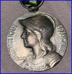 1870 médaille commemorative en argent agrafe engagé volontaire en argent