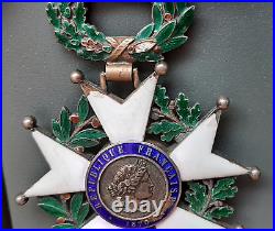 1914-1918 Commandeur Légion d'Honneur 1870 en argent 62 mm ORIGINAL MEDAL