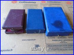 2 DECORATIONS 93 R. I. EN ARGENT. 1869. +1 VETERAN DU 1er empire EN BRONZE