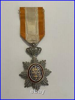 2 Rare Médaille coloniale ordre du Dragon d'Annam Indochine