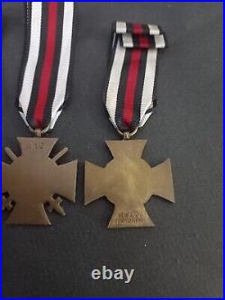 2187/MED Lot de 3 Médailles du Mérite Militaire Allemand WW2 Lot n° 5