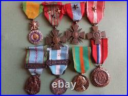 2187/MED Lot de 8 médailles 1939-1945