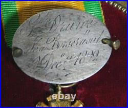 3° Regiment Chasseurs A Pied Medaille Militaire + Plaque Matricule 1892