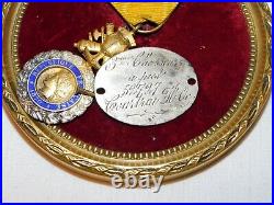 3° Regiment Chasseurs A Pied Medaille Militaire + Plaque Matricule 1892