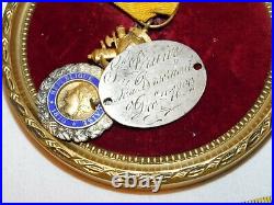 3° Regiment Chasseurs A Pied Medaille Militaire + Plaque Matricule 1892