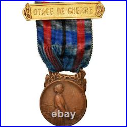 #3955 France, Victimes de l'Invasion, Otage de Guerre, Médaille, 1914-1918, Ex