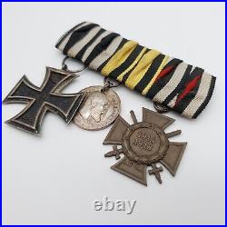 3er De Croix de Fer, Tapferkeitmedaille, Soldat, 1WK (118)