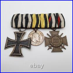 3er De Croix de Fer, Tapferkeitmedaille, Soldat, 1WK (118)