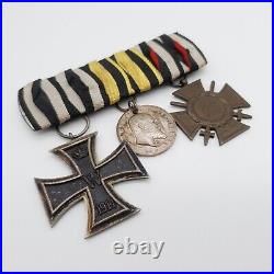 3er De Croix de Fer, Tapferkeitmedaille, Soldat, 1WK (118)