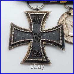 3er De Croix de Fer, Tapferkeitmedaille, Soldat, 1WK (118)