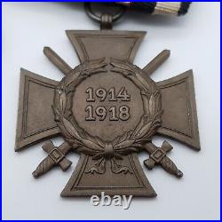 3er De Croix de Fer, Tapferkeitmedaille, Soldat, 1WK (118)