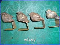 4 BRONZES DE VIENNE. AUTRICHE. OISEAUX. FIN 19em