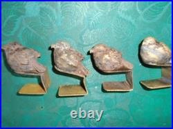 4 BRONZES DE VIENNE. AUTRICHE. OISEAUX. FIN 19em
