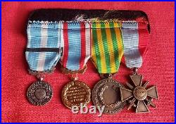 4 Médailles Militaires Algérie / Indochine / Toe / Extrême-orient Bon État