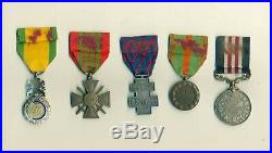 5 médailles dont military medal d'un parachutiste 4 ème SAS / FAFL France libre