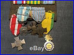 7.9A1 Beau placard de médailles 39 45 Algérie Indochine armée french medal