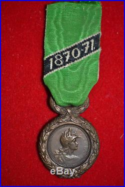 A1 Médaille militaire des volontaires mineurs de la guerre 1870 french medal