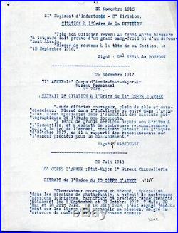 Aéronautique militaire WWI souvenirs d'un observateur (brevet, LH, docs)