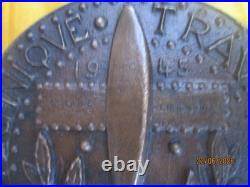 Albert De Jaeger Enorme Medaille En Bronze Modele Sur Aviation
