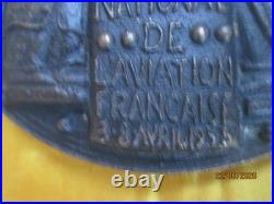 Albert De Jaeger Enorme Medaille En Bronze Modele Sur Aviation