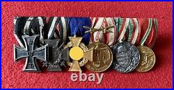 Allemagne. Médailles. Placard de 6 décorations Ww1. Ordensspange