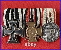 Allemagne. Placard De 3 Médailles Allemandes Ww1 /Ordensspange