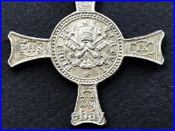 Ancienne MEDAILLE CROIX DE MENTANA 1867 Fidei et Virtuti Pius IX Hinc Victoria