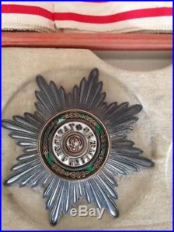 Ancienne XIX Médaille Ordre Décoration St Stanislas En Argent Russie Militaire