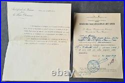 Antique Lettre document ambassade élection Sultan Ordre Ouissam Alaouite
