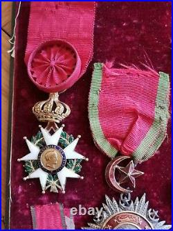 Armée D'orient Écrin Avec Légion D'honneur Et Ordre Du Médjidié Second Empire