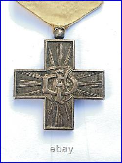 Association des Dames Françaises, croix d'honneur pour infirmière, br. Argenté