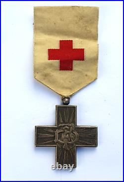 Association des Dames Françaises, croix d'honneur pour infirmière, br. Argenté