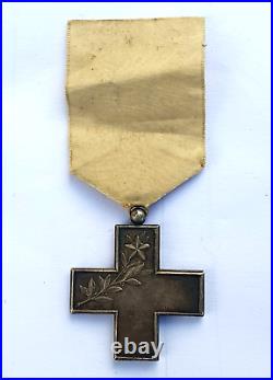 Association des Dames Françaises, croix d'honneur pour infirmière, br. Argenté