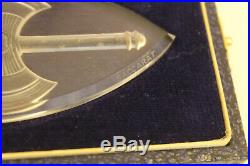 Authentique médaille en cristal de baccarat franscique pétain d'époque