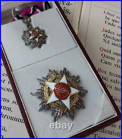 B009 Médaille Décoration JORDANIE Gde croix +Commandeur ORDRE DE L'INDEPENDANCE