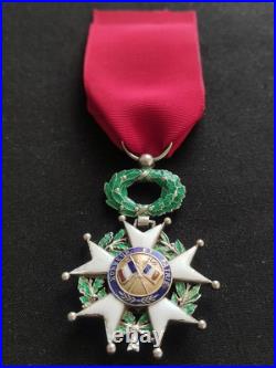 BELLE LÉGION D'HONNEUR CHEVALIER ORDONNANCE 1870 3e RÉPUBLIQUE ARGENT ET VERMEIL