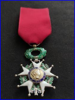 BELLE LÉGION D'HONNEUR CHEVALIER ORDONNANCE 1870 3e RÉPUBLIQUE ARGENT ET VERMEIL