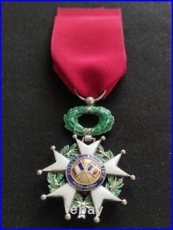 BELLE LÉGION D'HONNEUR CHEVALIER ORDONNANCE 1870 3e RÉPUBLIQUE ARGENT ET VERMEIL