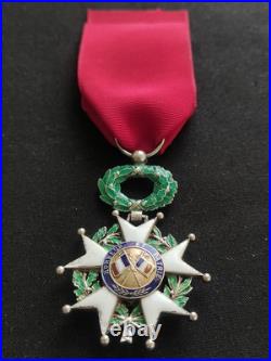 BELLE LÉGION D'HONNEUR CHEVALIER ORDONNANCE 1870 3e RÉPUBLIQUE ARGENT ET VERMEIL