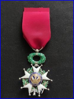 BELLE LÉGION D'HONNEUR CHEVALIER ORDONNANCE 1870 3e RÉPUBLIQUE ARGENT ET VERMEIL