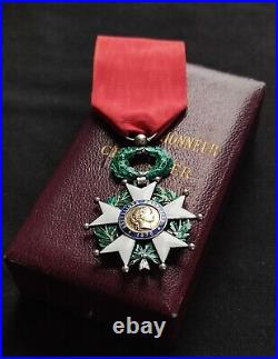 BELLE LÉGION D'HONNEUR CHEVALIER ORDONNANCE 1870, 3e RÉPUBLIQUE OR, ARGENT