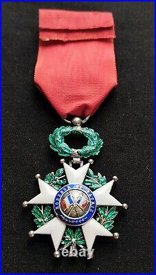 BELLE LÉGION D'HONNEUR CHEVALIER ORDONNANCE 1870, 3e RÉPUBLIQUE OR, ARGENT